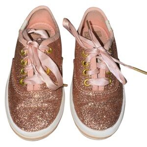 Girls' Keds Kate Spade Glitter Pink Sneakers - Kids size 7 Shoes